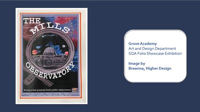 Digital graphic poster for Mills Observatory